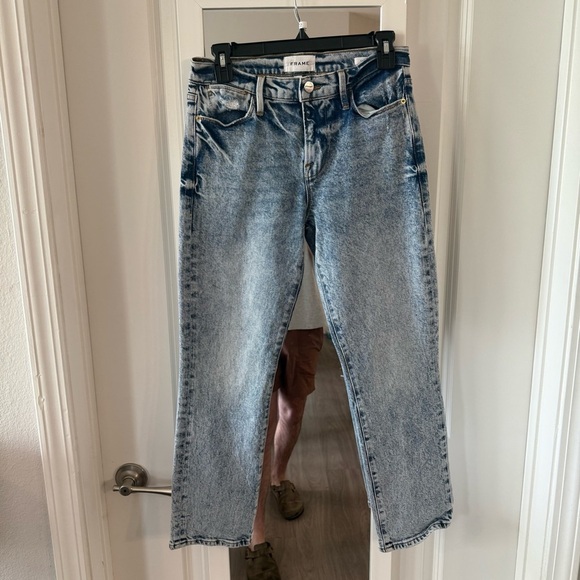 Frame Jeans Le High Straight Jeans Size 26 Color Blue - Picture 2 of 5